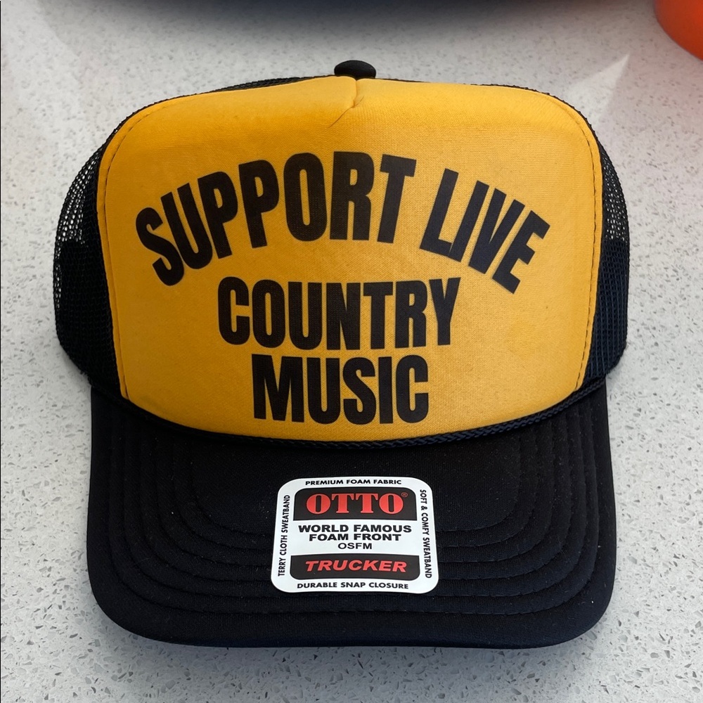 NWT Support Live Country Music Trucker Hat